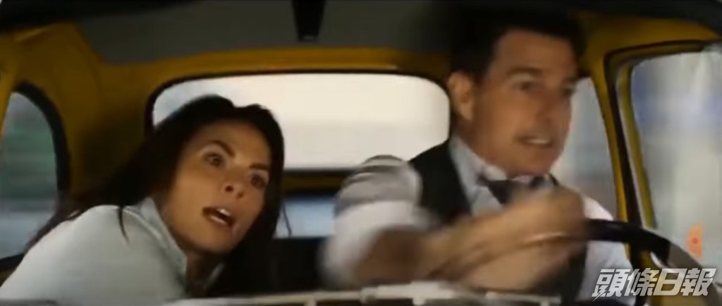 靚佬湯與希莉艾維有極其緊張刺激鬧市飛車戲。